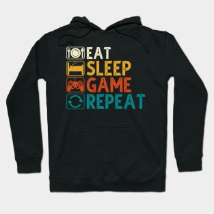 Eat Sleep Game Repeat Hoodie